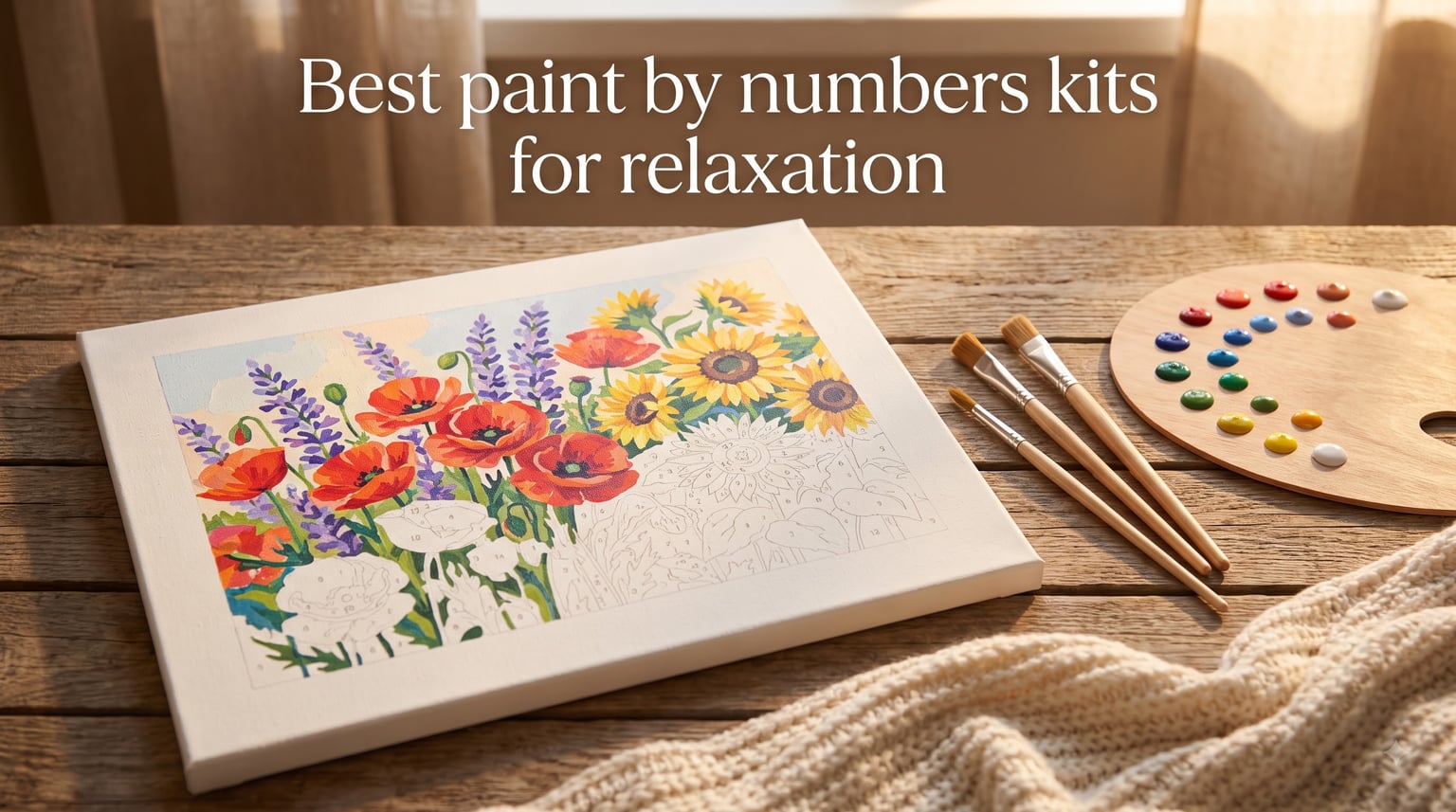 Best paint by numbers kits for relaxation