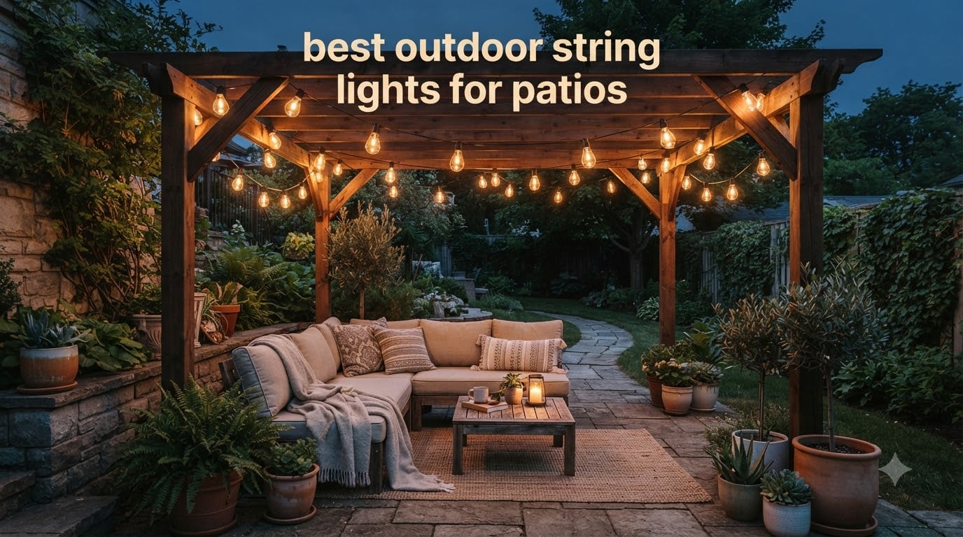 best outdoor string lights for patios