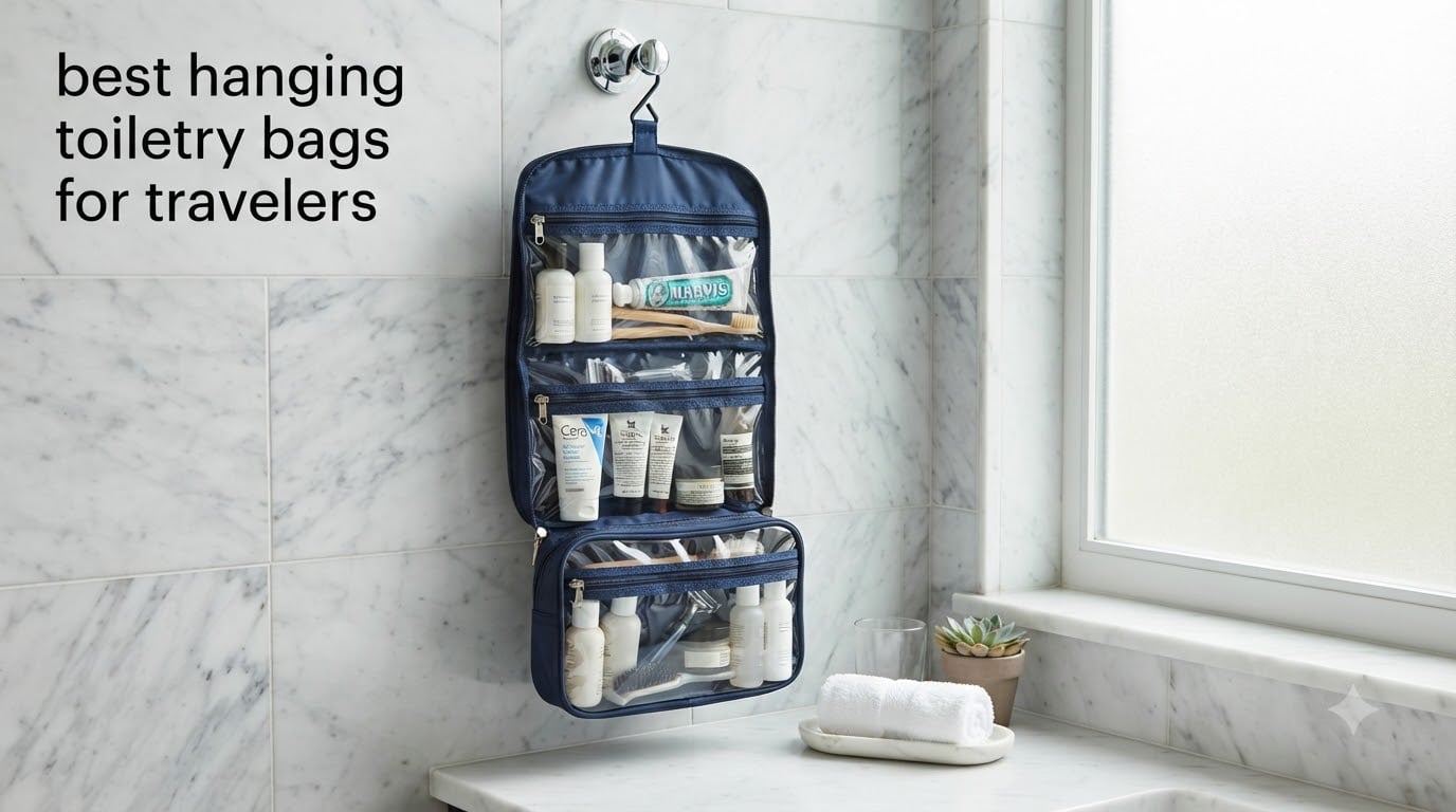 best hanging toiletry bags for travelers