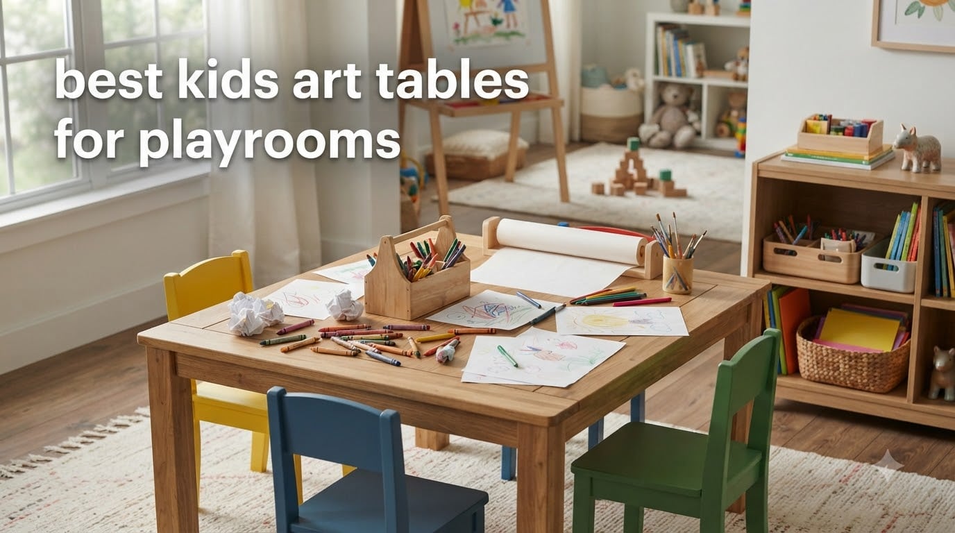 best kids art tables for playrooms