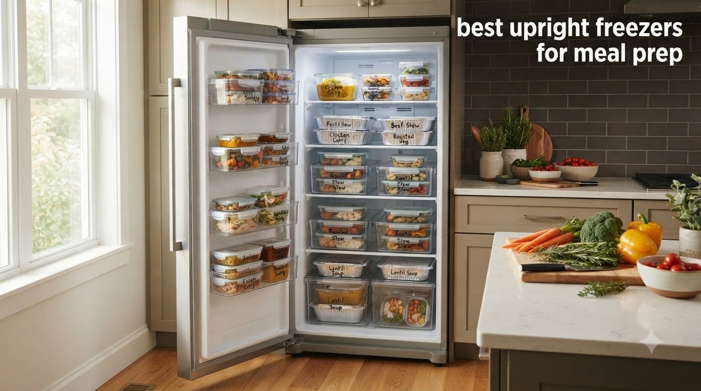 best upright freezers for meal prep