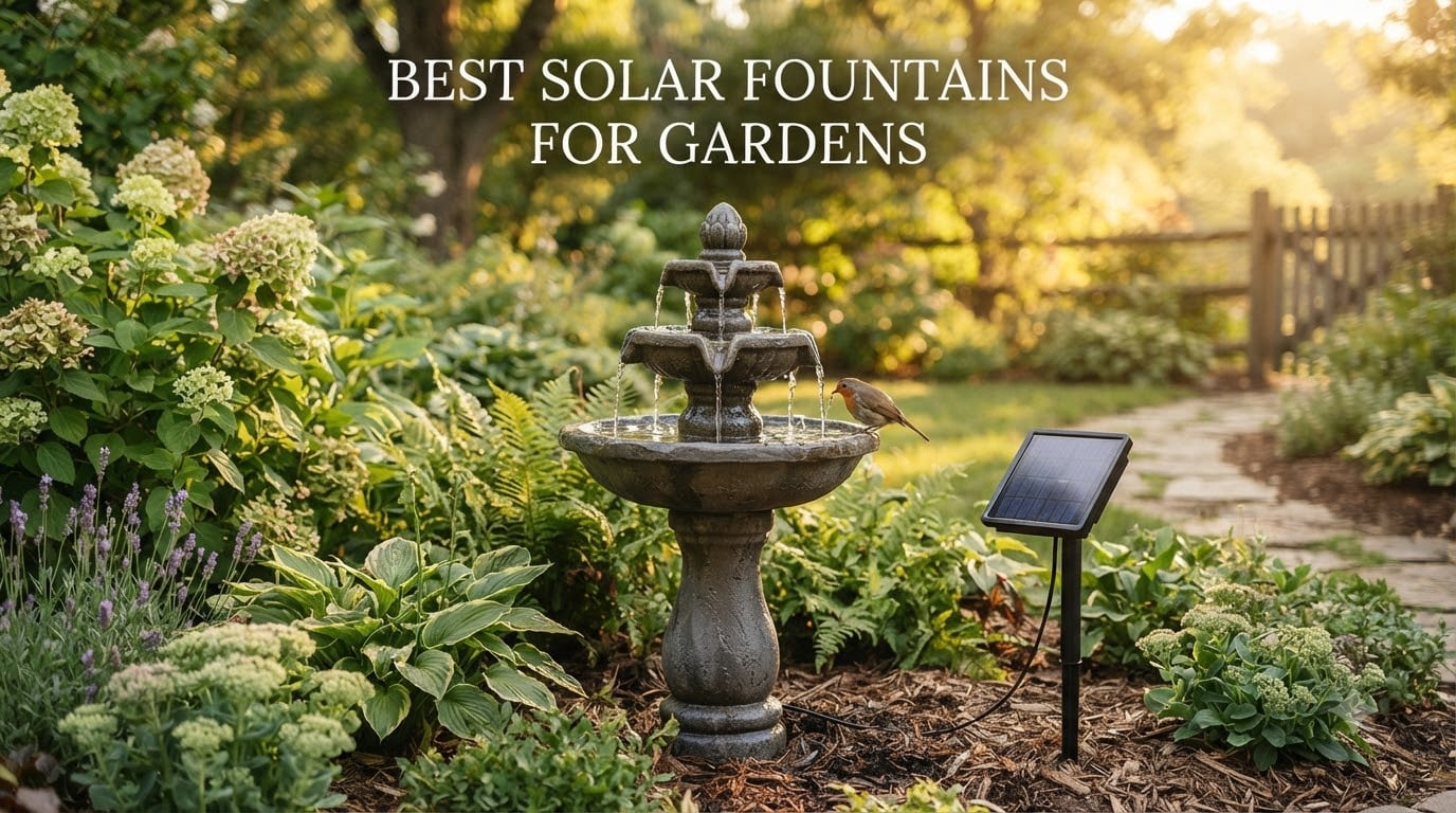 best solar fountains for gardens