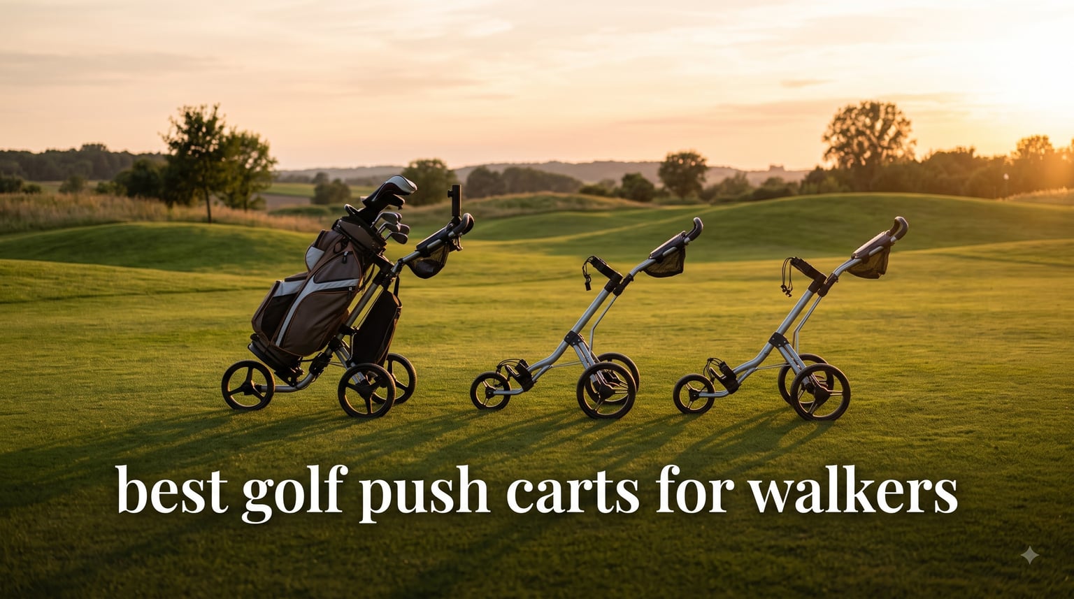 best golf push carts for walkers