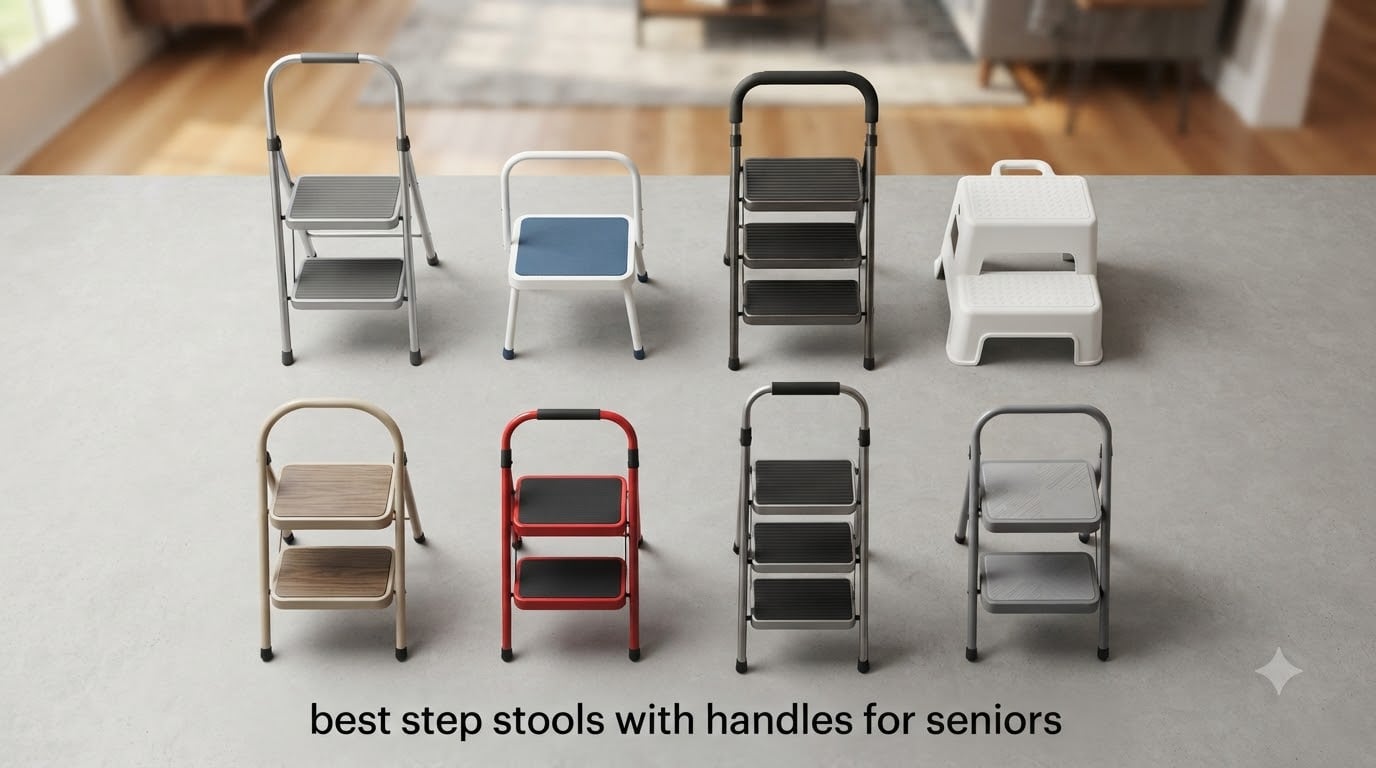 best step stools with handles for seniors