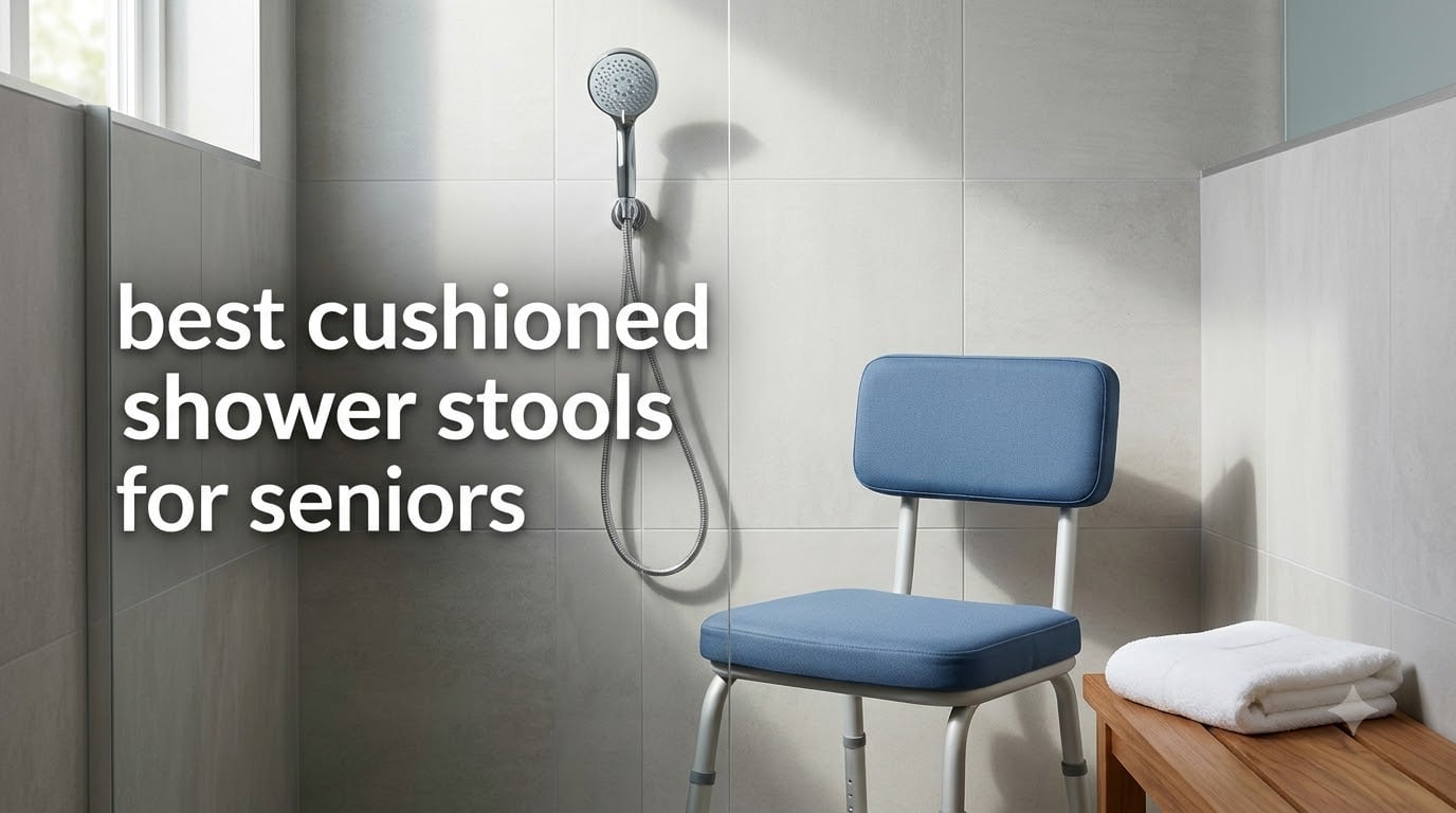 best cushioned shower stools for seniors