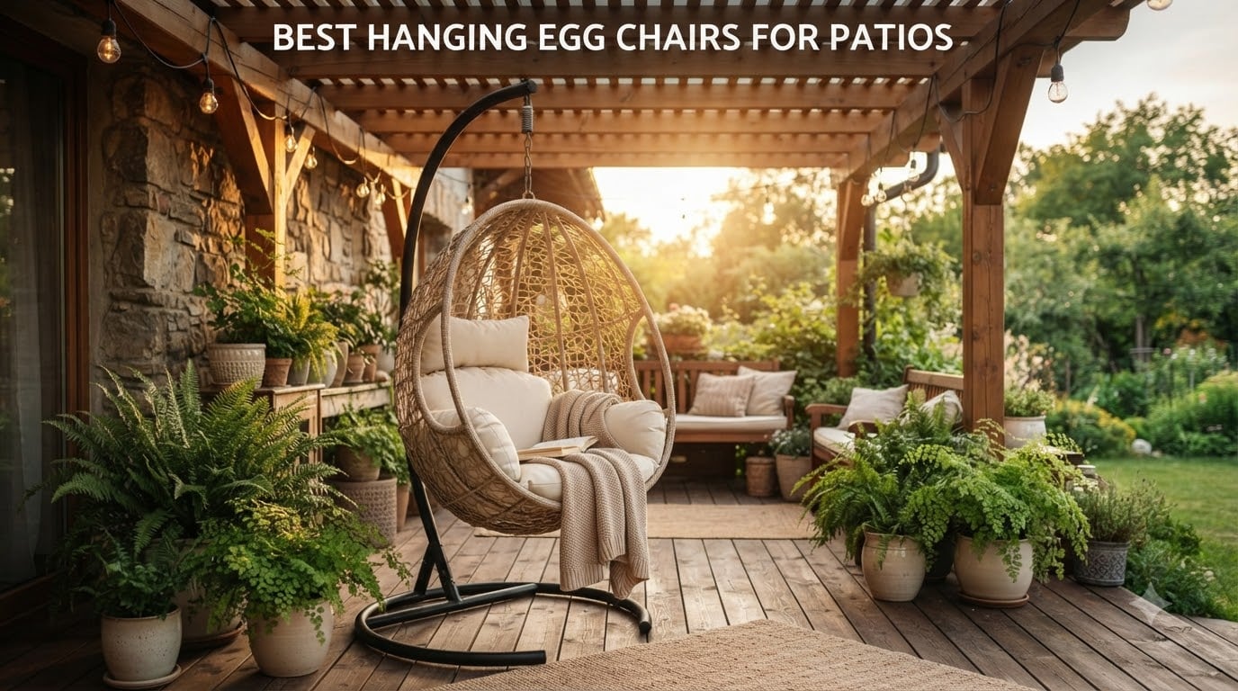 best hanging egg chairs for patios