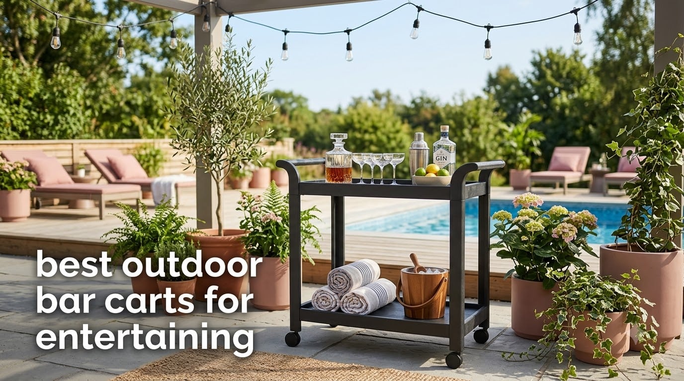 best outdoor bar carts for entertaining