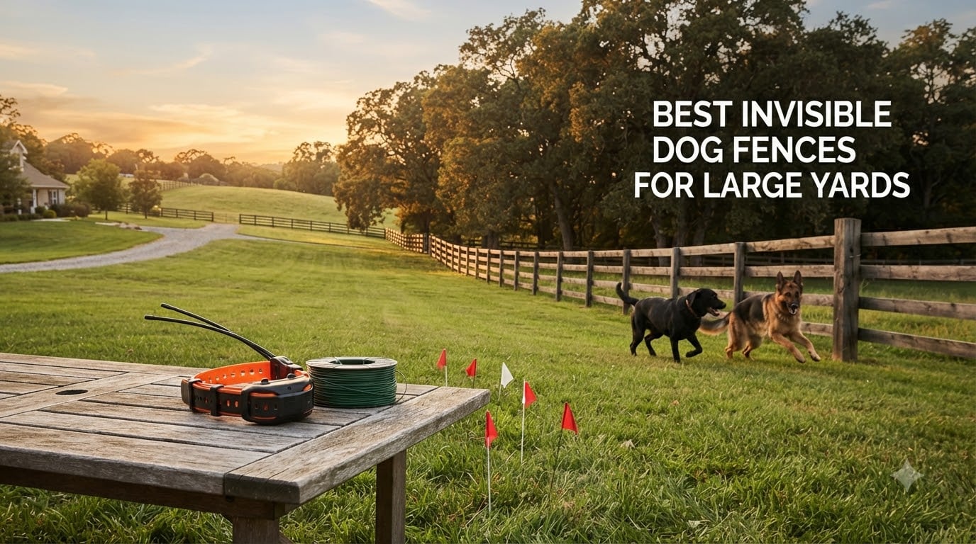 best invisible dog fences for large yards