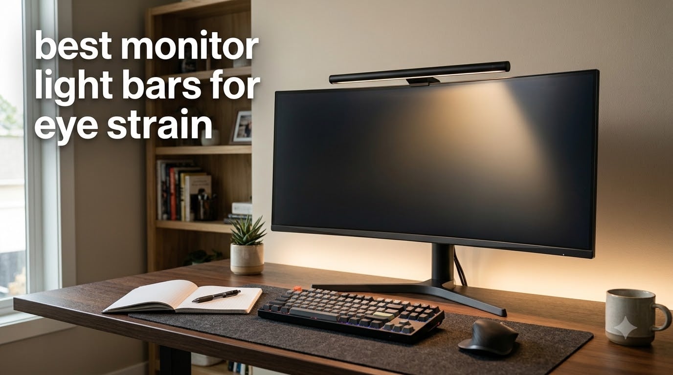best monitor light bars for eye strain