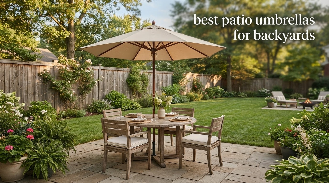 best patio umbrellas for backyards