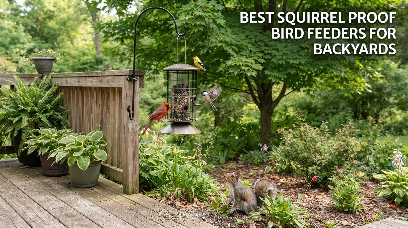 best squirrel proof bird feeders for backyards