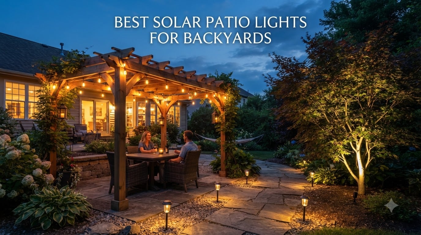 best solar patio lights for backyards