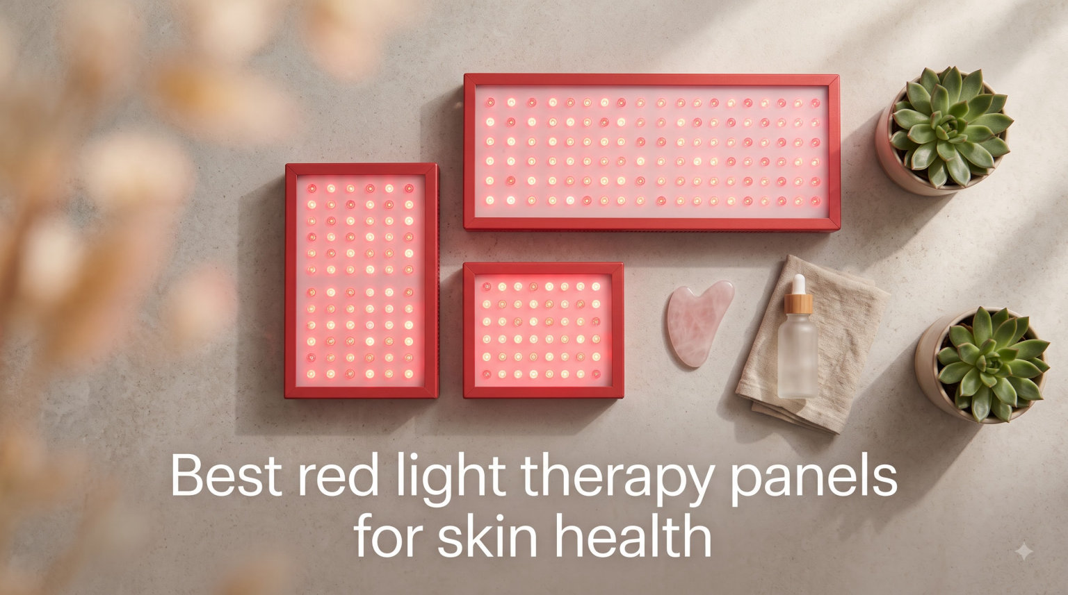 Best red light therapy panels for skin health