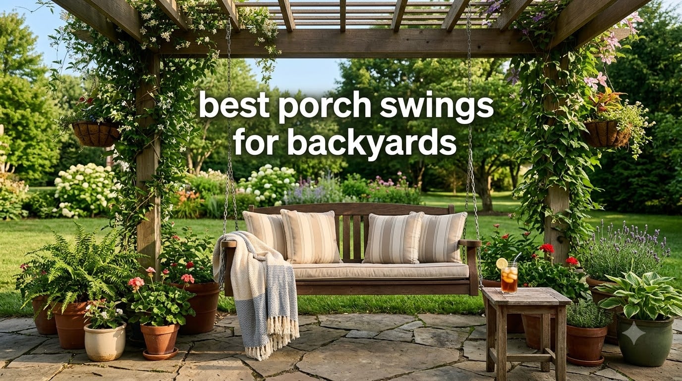 best porch swings for backyards