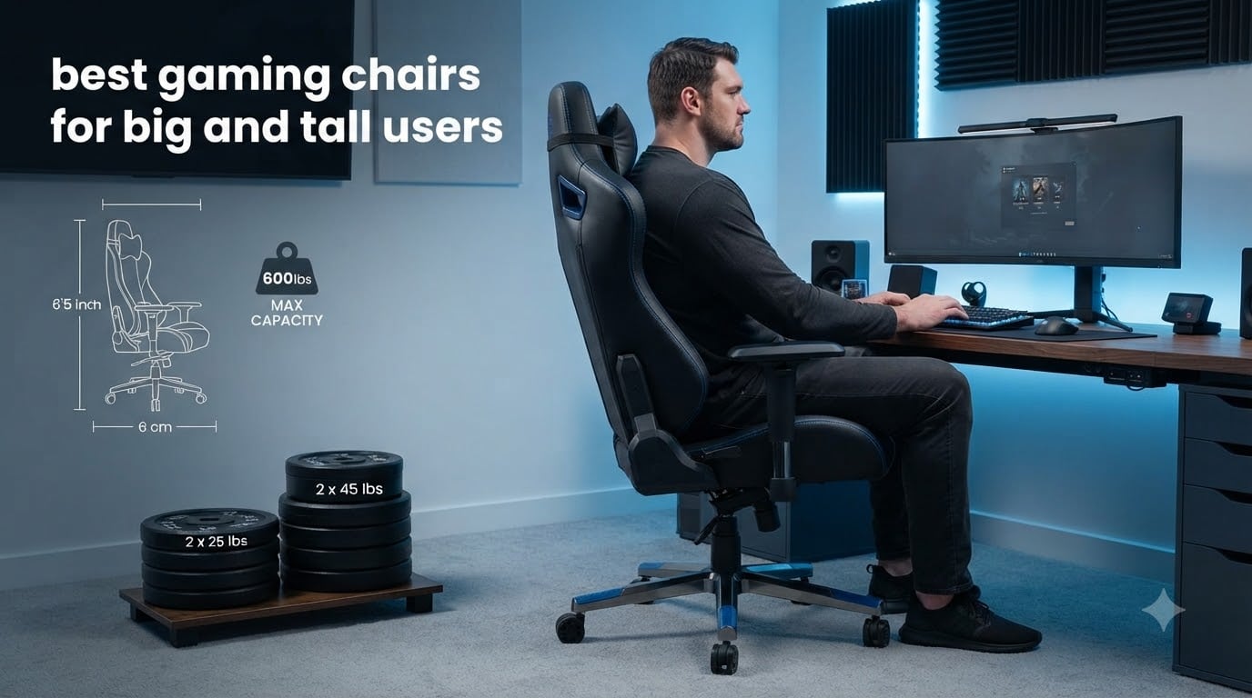 best gaming chairs for big and tall users