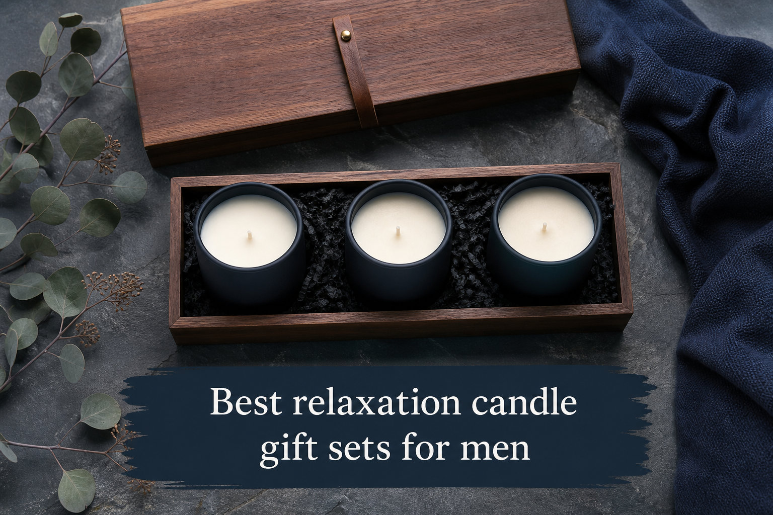 Best relaxation candle gift sets for men