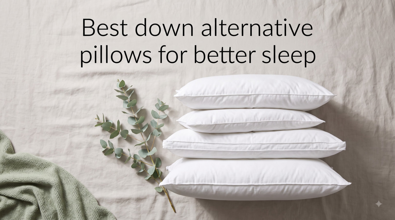 Best down alternative pillows for better sleep