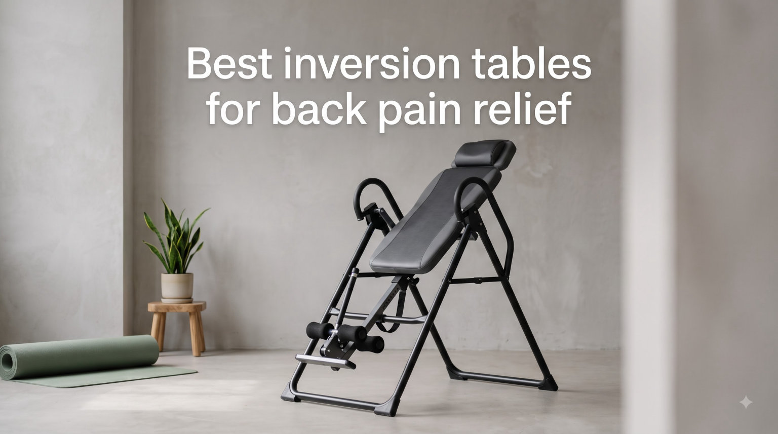 Best inversion tables for back pain relief
