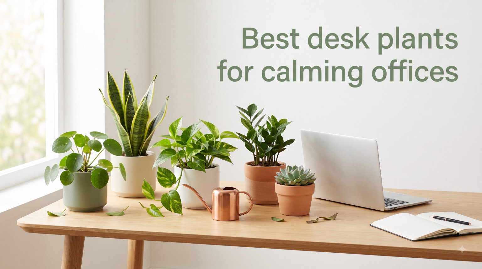 Best desk plants for calming offices
