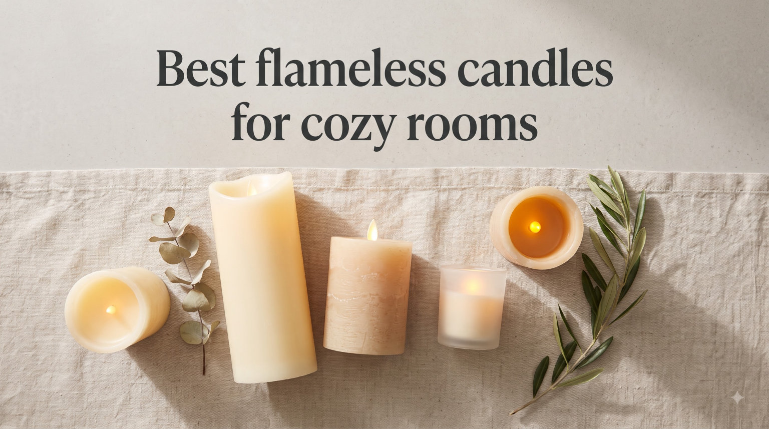 Best flameless candles for cozy rooms