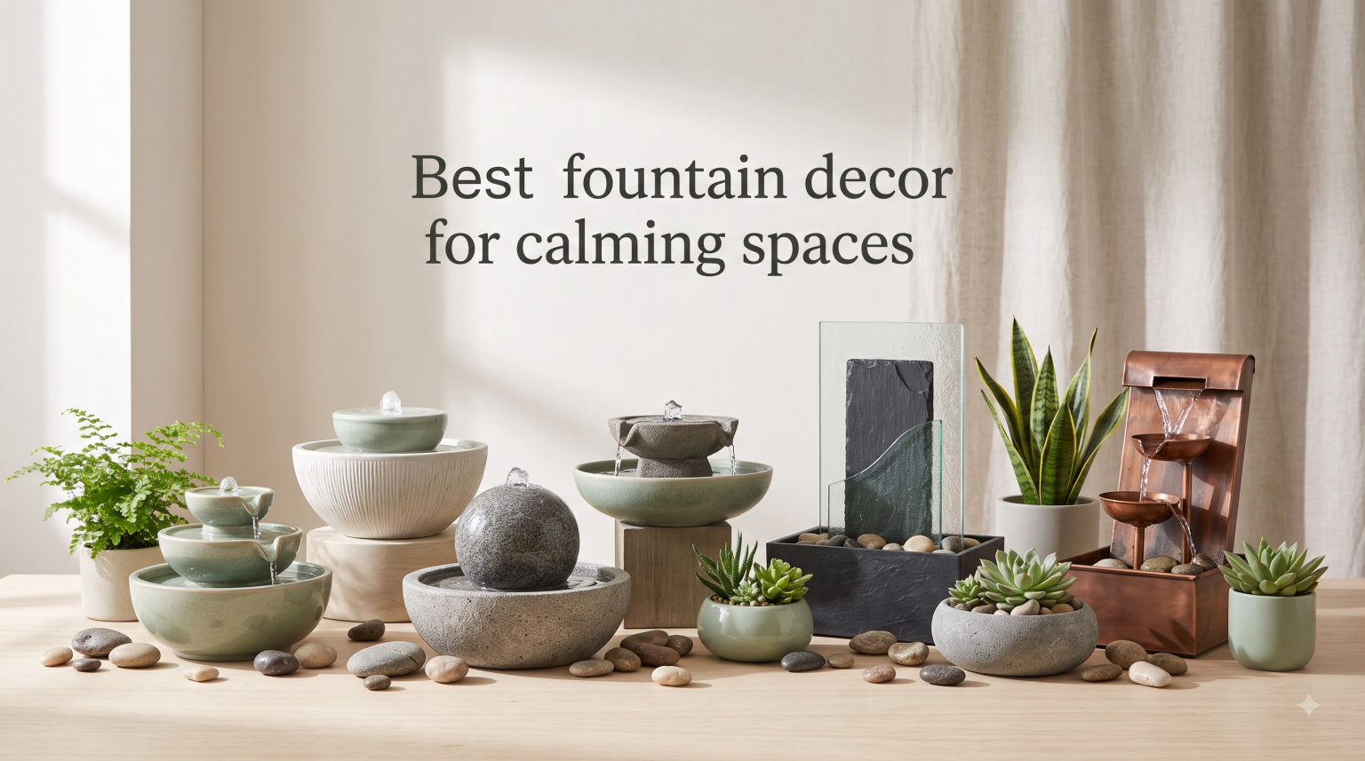 Best fountain decor for calming spaces