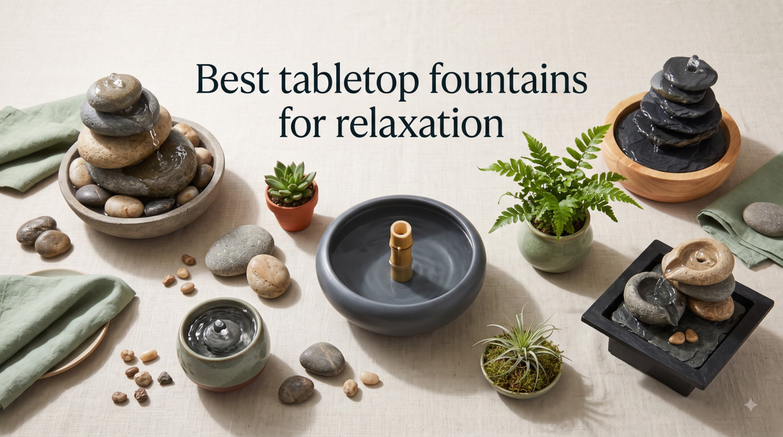 Best tabletop fountains for relaxation