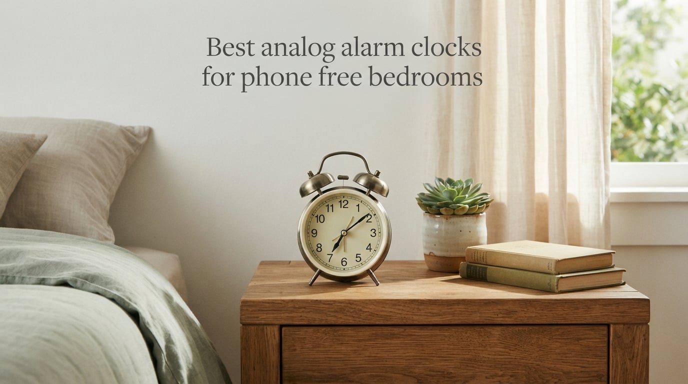 Best analog alarm clocks for phone free bedrooms