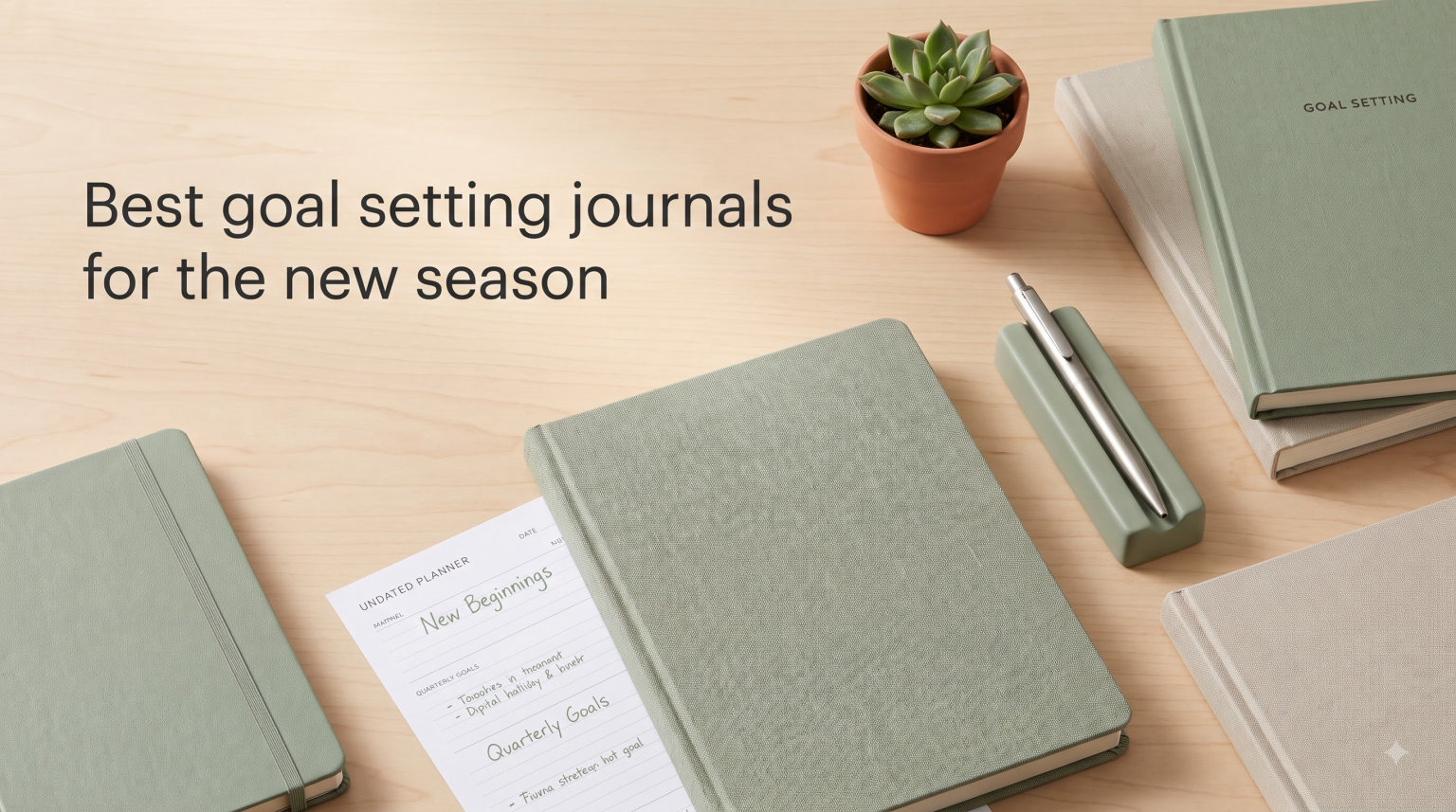 Best goal setting journals for the new season