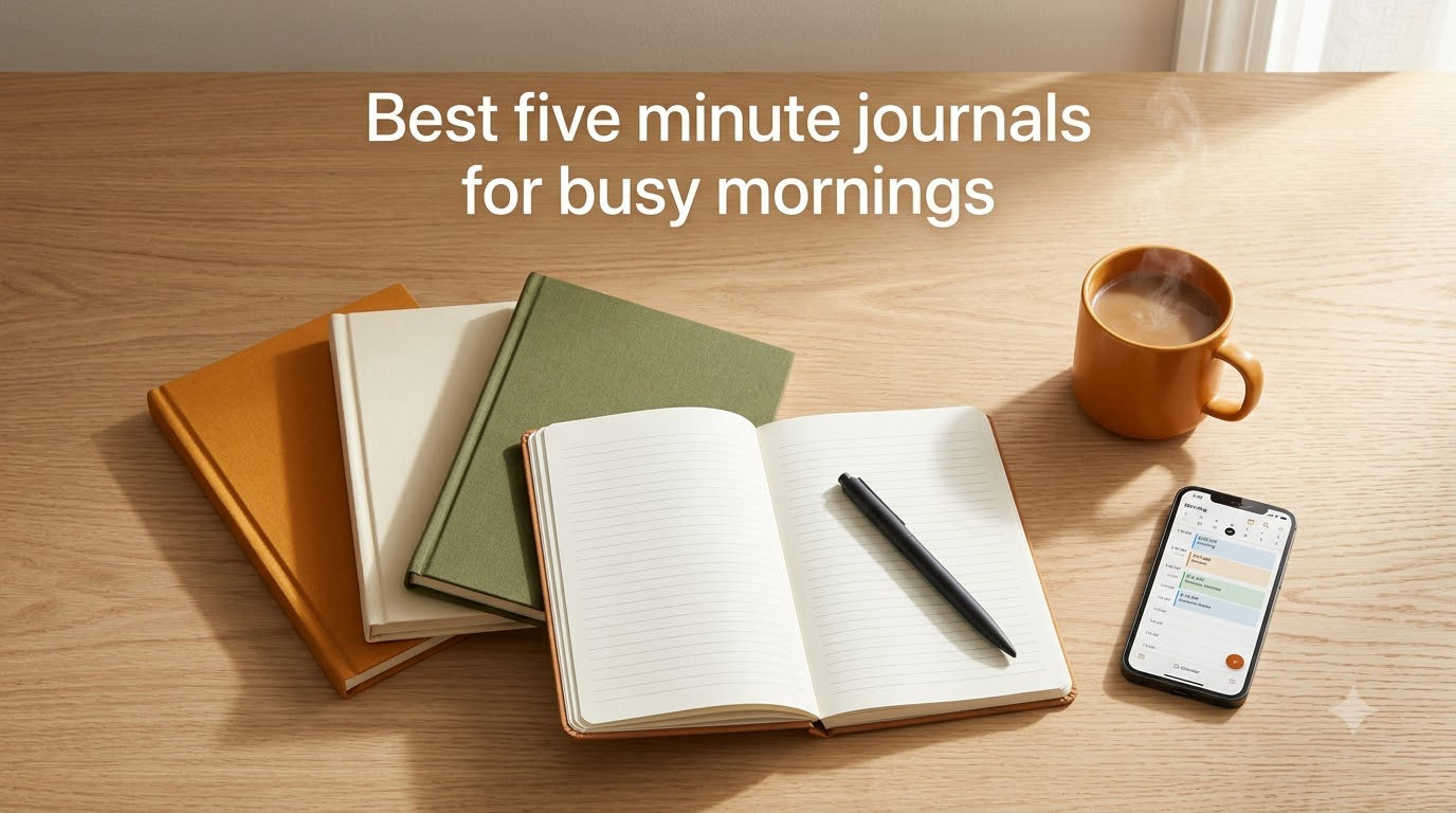 Best five minute journals for busy mornings