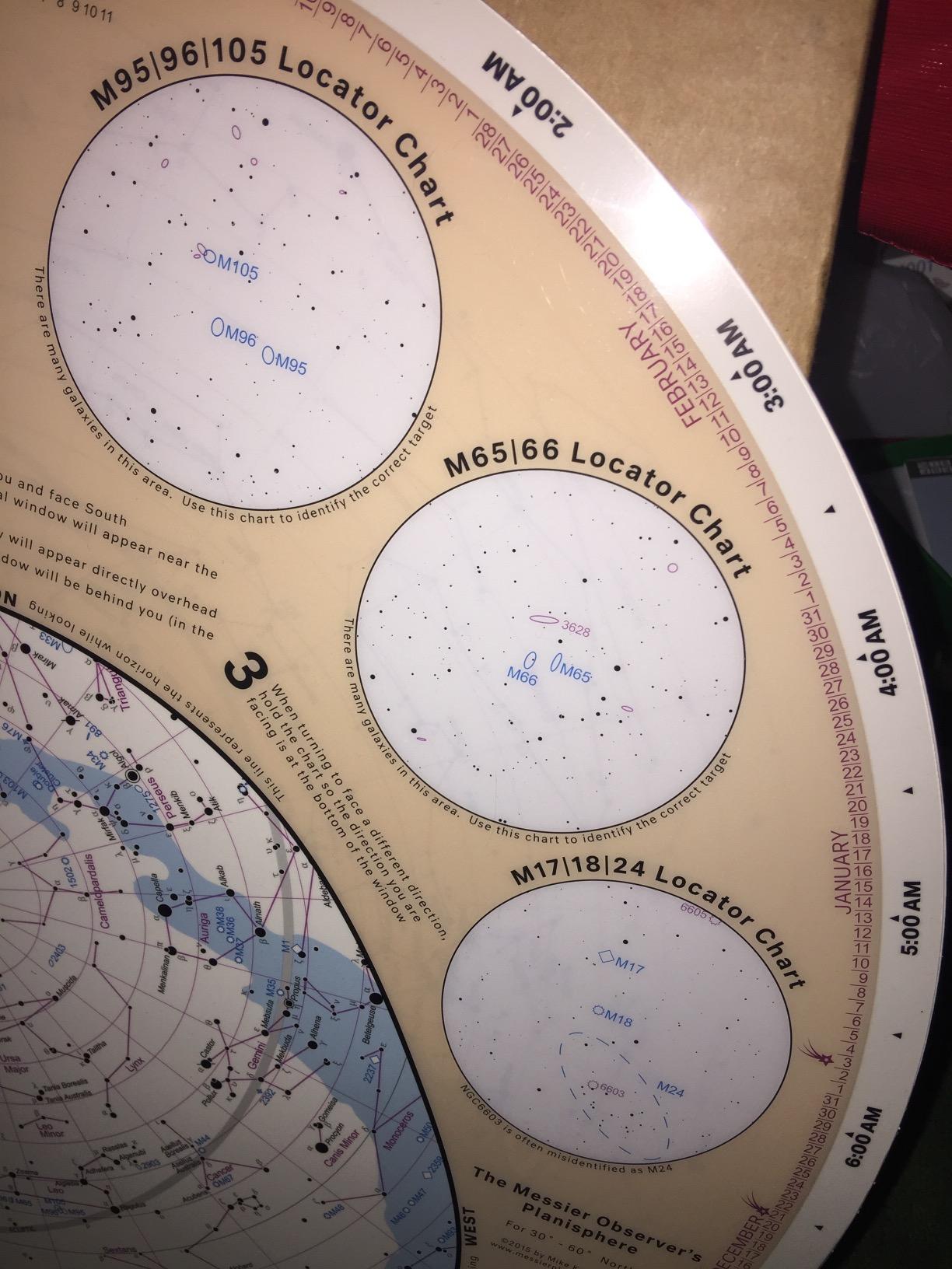Messier Observer's Planisphere customer photo 1