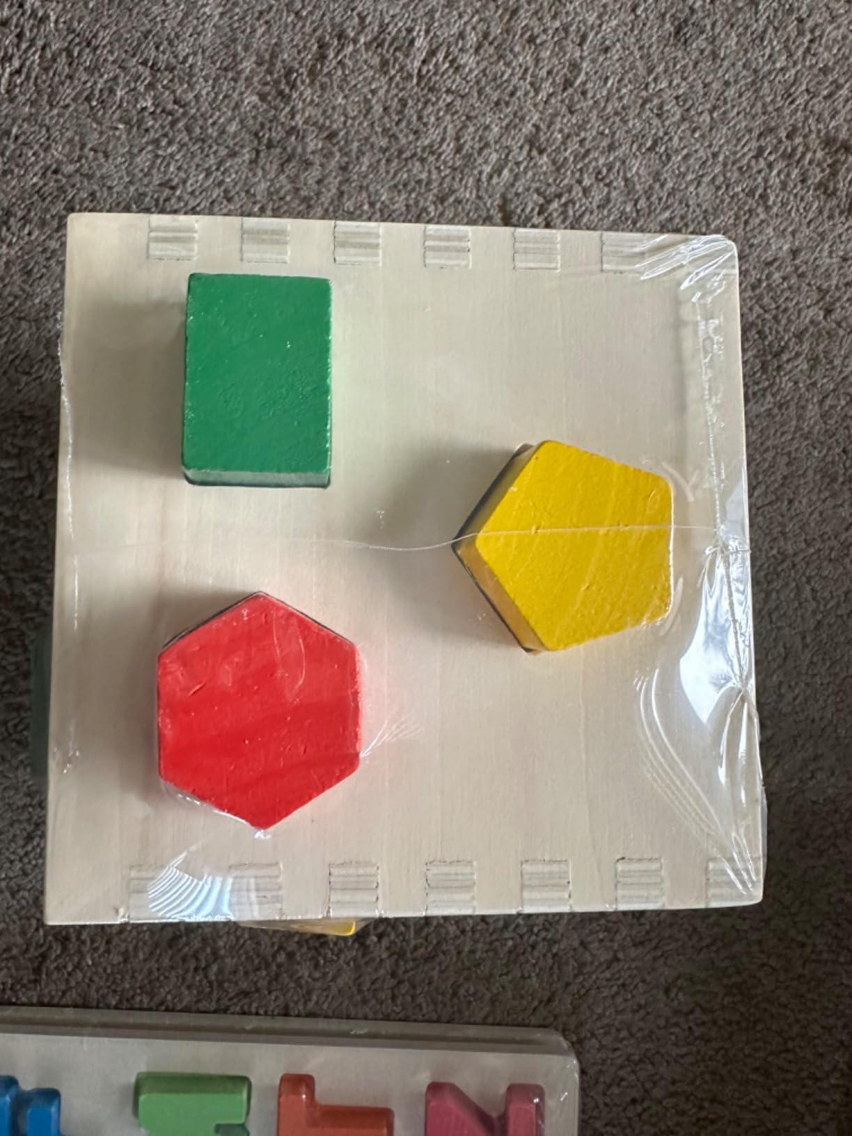 Melissa & Doug Shape Sorting Cube - Classic Wooden Toy With 12 Shapes customer photo 1