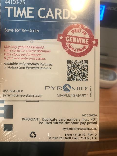 Pyramid Time Systems 4000 Pro Auto Totaling Time Clock, Silver customer photo 1