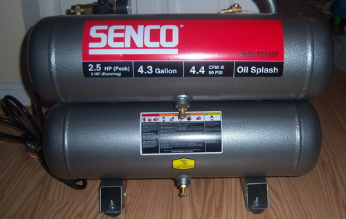 SENCO Twin Tank Air Compressor, 2.5-Horsepower, 4.3-Gallon (PC1131) customer photo 2