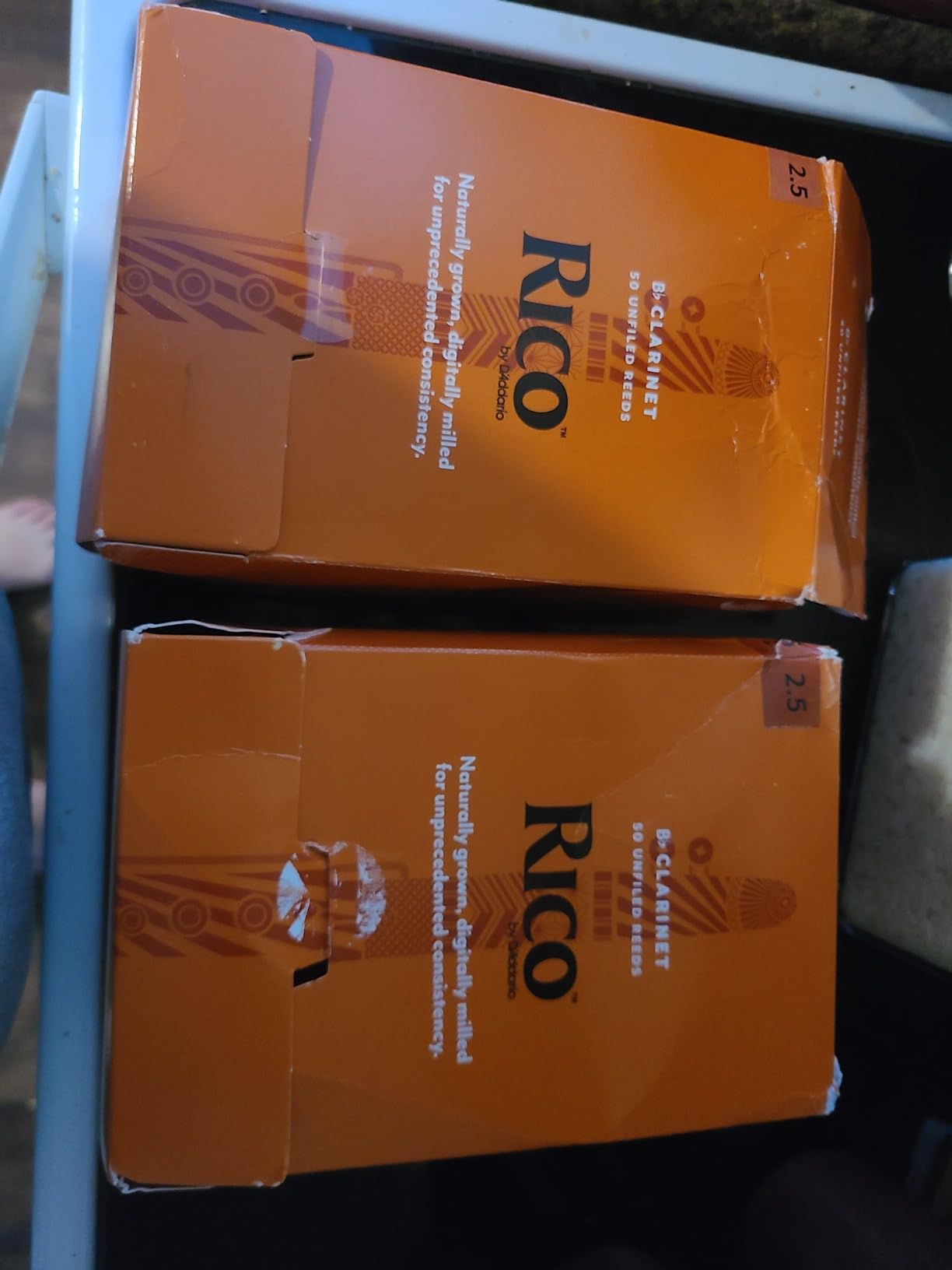 Rico Organic Bb Clarinet Reeds, Strength 2.5, 10 Pack customer photo 2