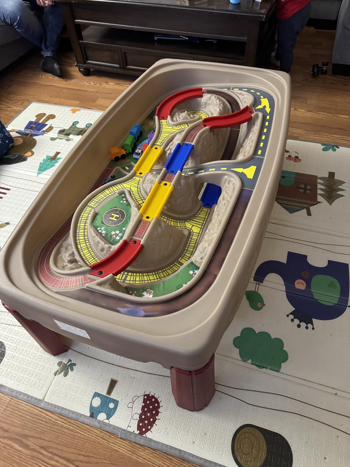 Step2 Deluxe Canyon Road Train & Track Table, Kids Activity Table for Cars, Cover Included, Made of Durable Plastic, Includes 3-Piece Train Set, For Toddlers 3+ Years Old customer photo 2
