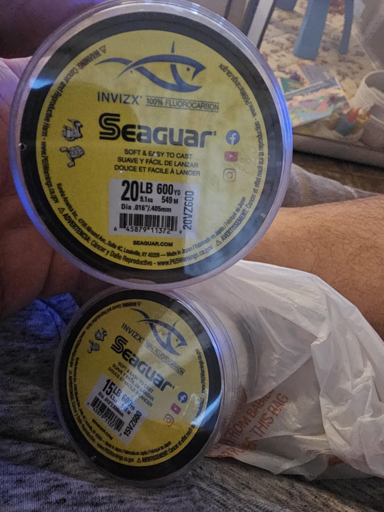 Seaguar InvizX Multi-Species Fishing Line for Casting, Live Bait, Freshwater, 100% Fluorocarbon, Clear, Multiple Sizes customer photo 1