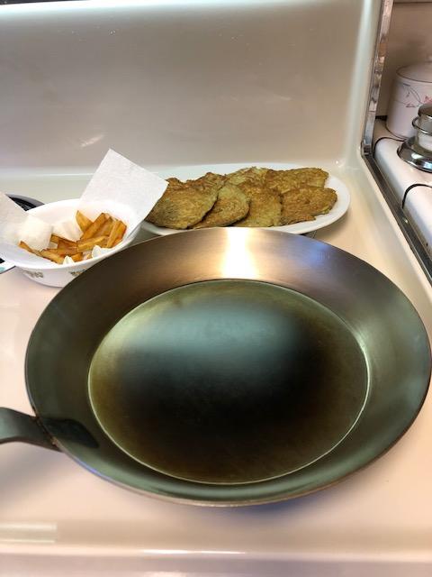 Matfer Bourgeat Black Carbon Steel Frying Pan, 11 5/8