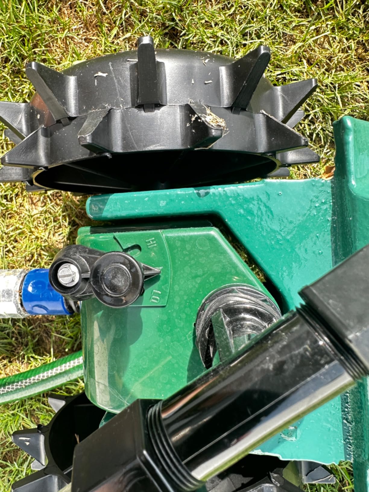 Orbit Traveling Tractor Water Sprinkler - Self-Propelled Traveling Sprinkler for Wide Lawn Coverage - Cast-Iron Body with Adjustable Coverage - Three-Speed - Automatic Shut Off - 58322 | Self-Propelled for Wide Lawn Coverage, Cast-Iron Body with Adjustable Coverage, Three-Speed & Automatic Shut Off customer photo 1