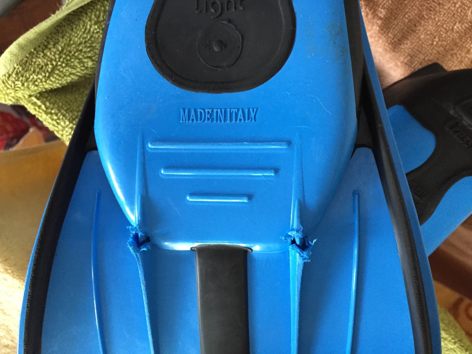 Cressi Short Full Foot Pocket Fins for Swimming or Training in the Pool and in the Sea - Light: made in Italy customer photo 2