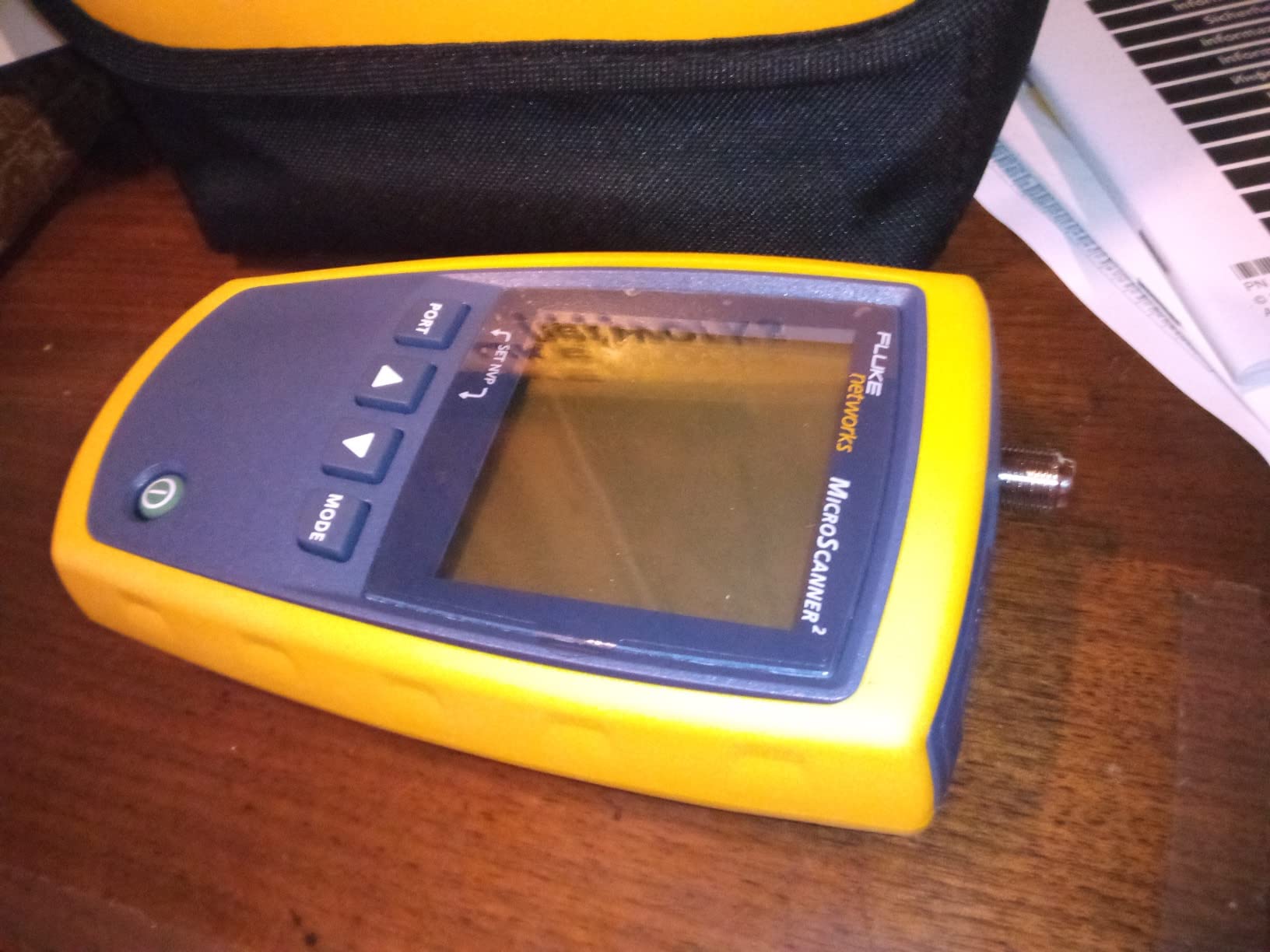 Fluke Networks MS2-100 MicroScanner2 Copper Cable Verifier with Built-In IntelliTone Toning, Troubleshoots RJ11, RJ45, Coax, Tests 10/100/1000Base-T, and Voip,yellow customer photo 2