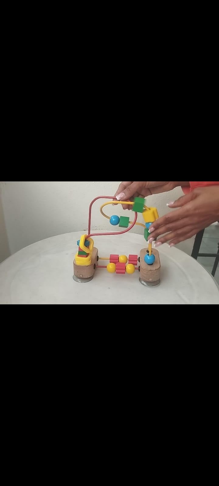 Melissa & Doug First Bead Maze - Wooden Educational Baby Toy with Suction Cups, for Floor, High Chair or Toddler Table, Toddler Toys for Girls & Boys Ages 1+ customer photo 1