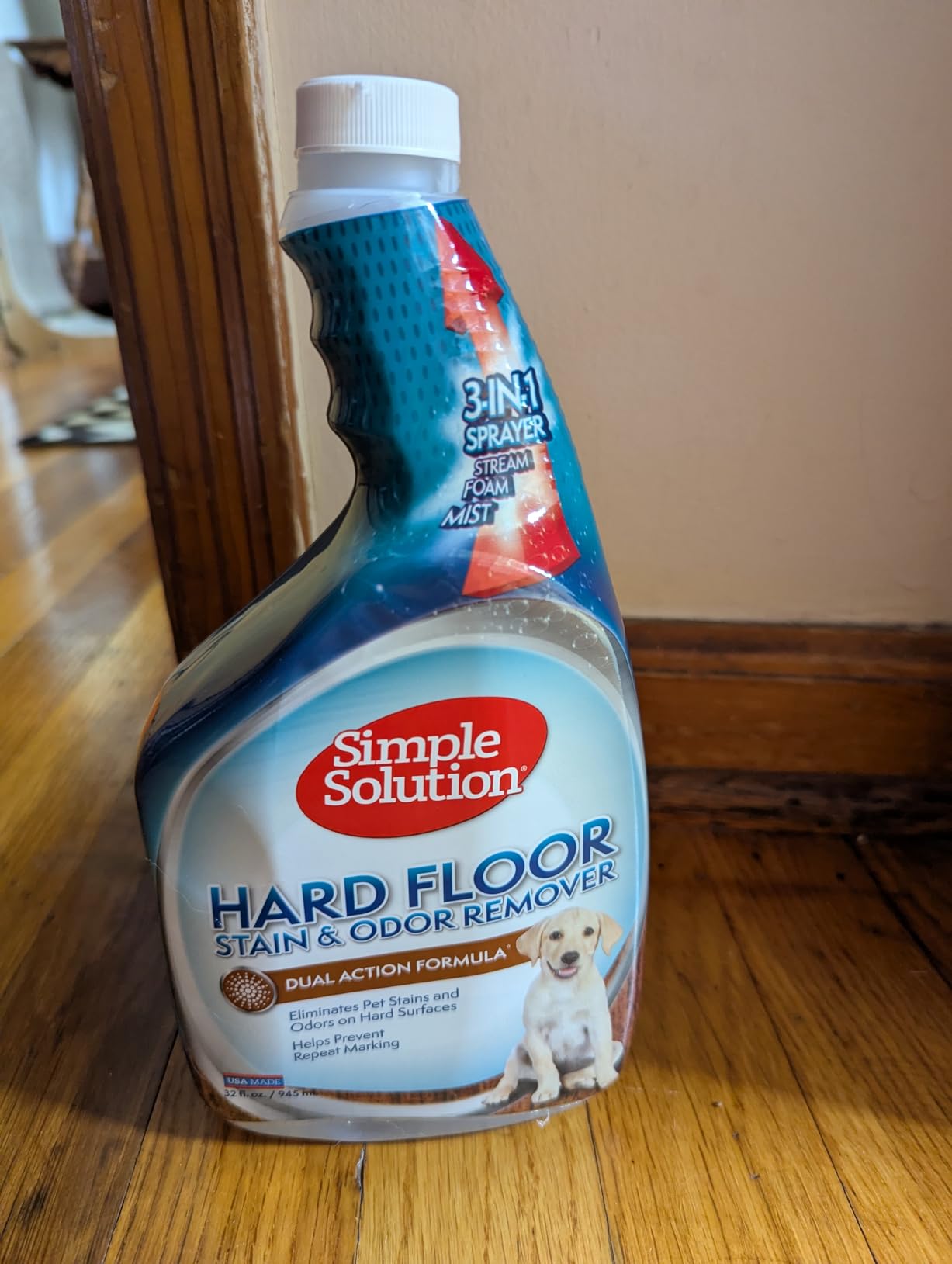 Simple Solution Hard Floor Dog Stain & Odor Remover, Enzyme Cleaner, 32oz customer photo 2