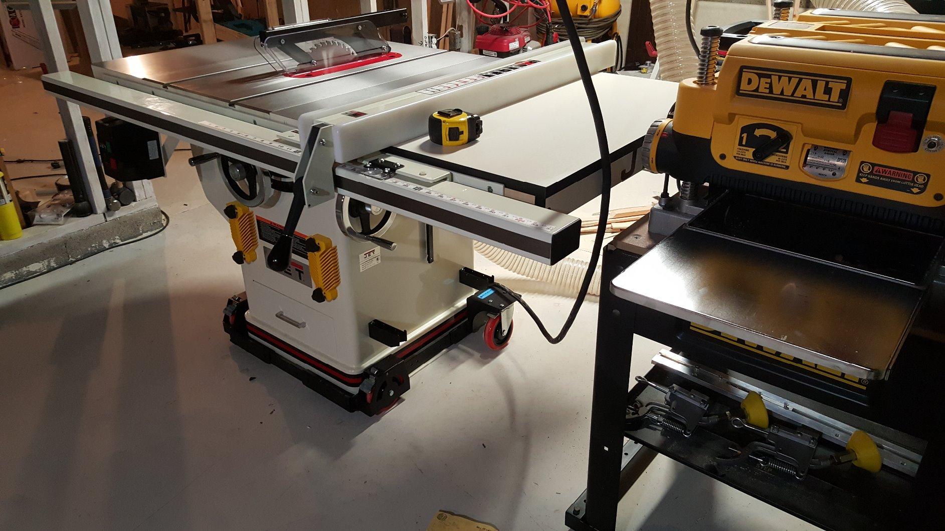JET 10-Inch Deluxe XACTA Table Saw, 30-Inch Rip, 3 HP, 230V 1Ph (JTAS-10XL30-DX) customer photo 1