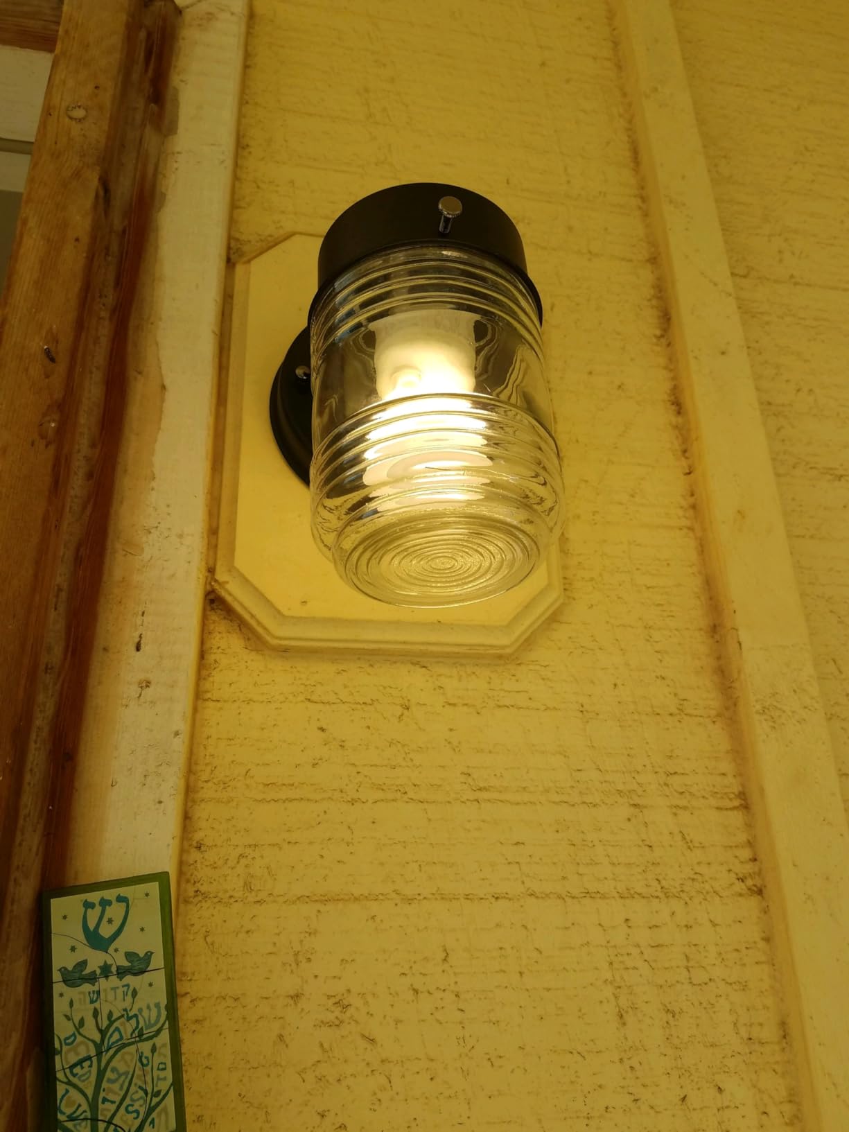 Design House Jelly Jar Outdoor Wall Light, Matte Black customer photo 1