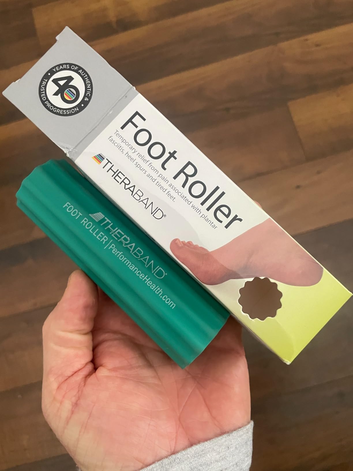 THERABAND Foot Roller for Foot Pain Relief, Massage Ball Roller for Arch Pain, Plantar Fasciitis Treatment, Heel Spurs Reliever, Tired Feet customer photo 1