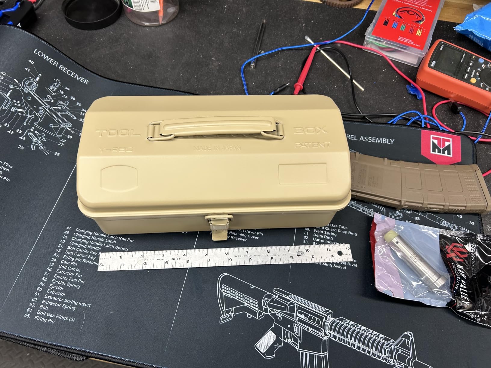 TRUSCO Y-350-GN Mountain Tool Box, 14.8 x 6.4 x 4.8 inches (373 x 164 x 124 cm), Green customer photo 2