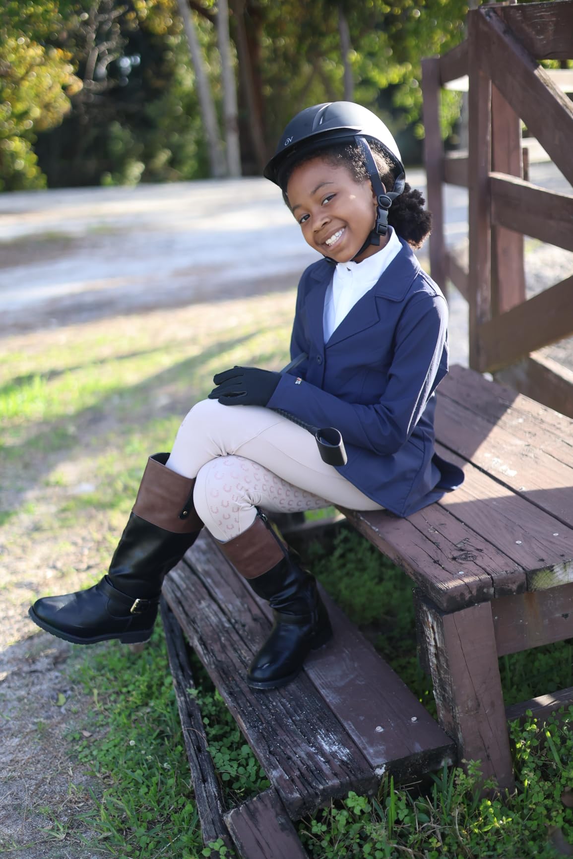 OVATION Adult Deluxe Schooler Riding Helmet - Lightweight Breathable Adjustable Equestrian Safety Helmet w/Removable Liner customer photo 2