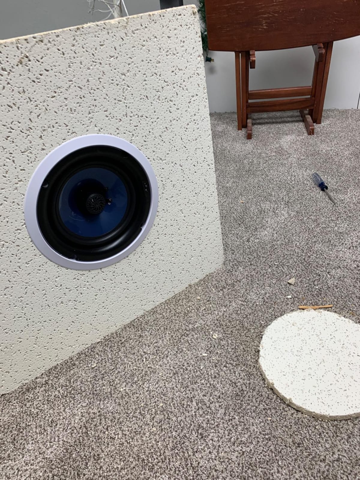 Pyle 8” In-Wall / In-Ceiling Speakers, 250W Peak, Hi-Fi Stereo Sound, Pivoting Adjustable Coaxial Silk Dome Tweeter, Poly Cone Woofer, Stain Resistant Grill, For Home Theater, Custom Installs- Pair customer photo 2