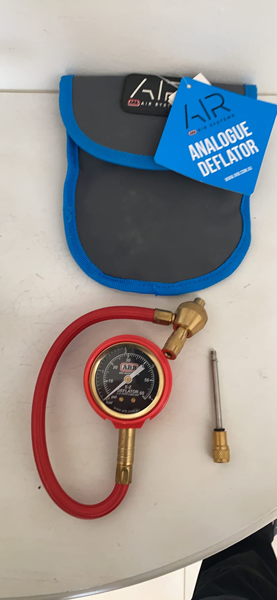 ARB ARB600 E-Z Deflator Kit 10-60 PSI 0-4 BAR Tire Pressure Gauge Rapid Air Down for Offroad Include Recovery Gear Pouch customer photo 1