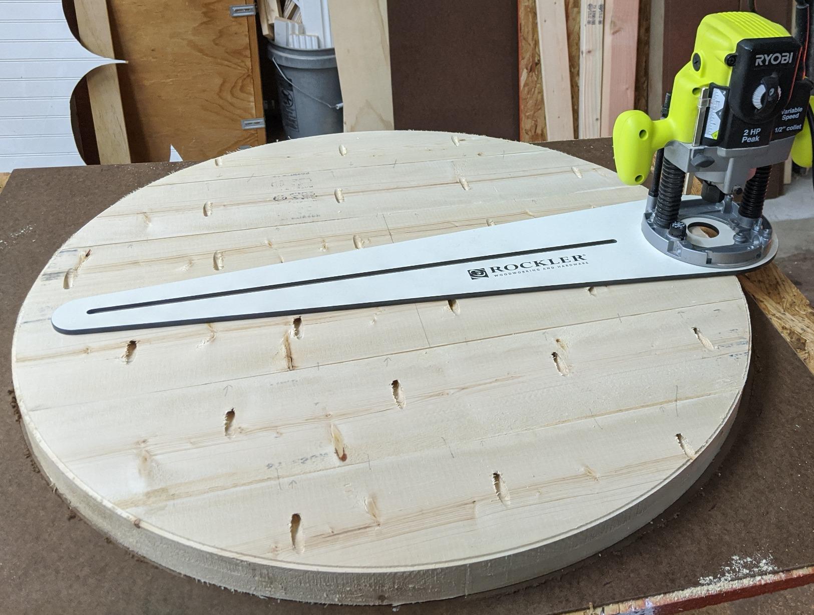 Rockler Router Circle Cutting Jig, 10 to 52 in Circle Cutter with Pins customer photo 1